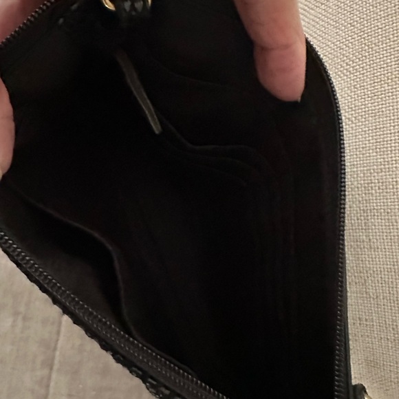Coach, Black Leather Wristlet - Picture 3 of 3